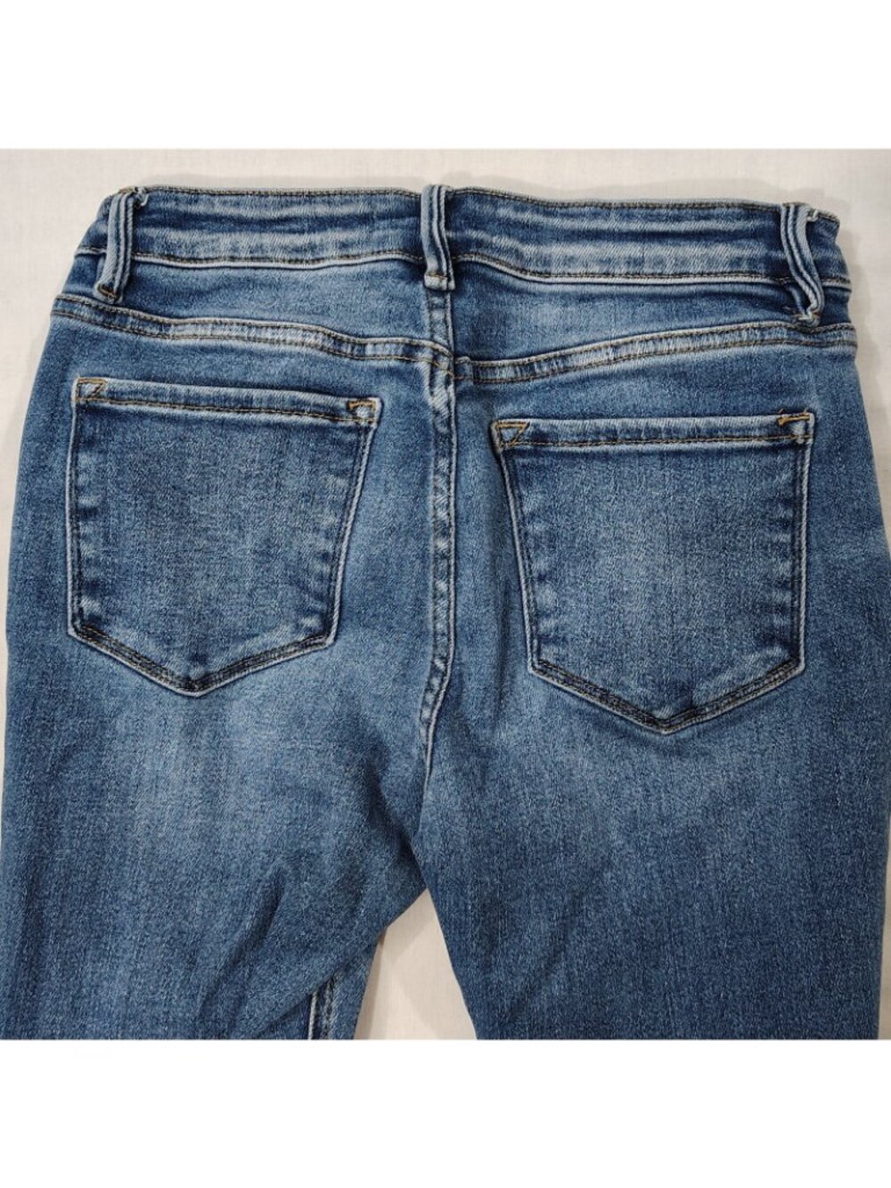 Vervet Los Angeles Skinny Jeans Womens Size 27 Mid Rise Denim Medium Wash Blue - Picture 9 of 16